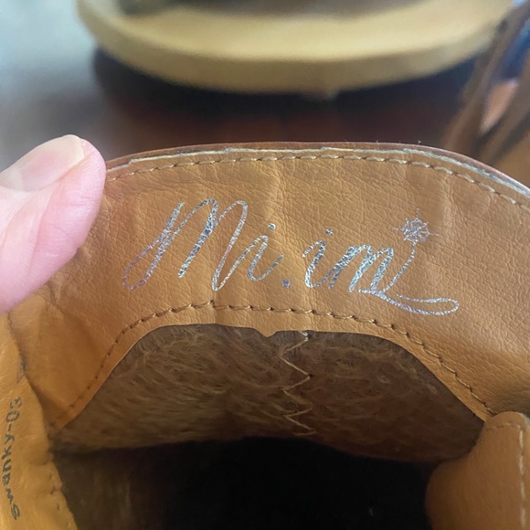 Brown booties with braided trim detail, size 6 worn 1 time - Picture 5 of 5